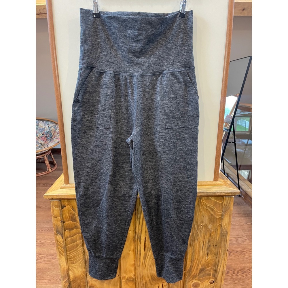 OFFLINE by Aerie Womens L Gray High Waisted Tapered Joggers